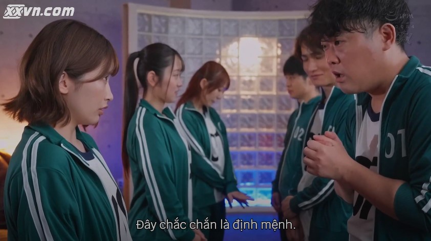 Squid game phiên bản Jav gái đẹp vú to | Đụ tập thể